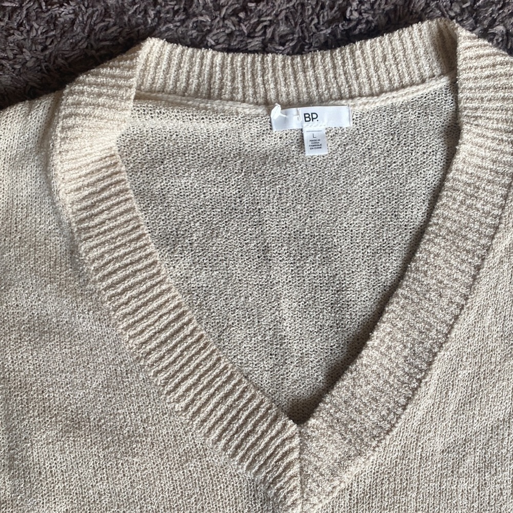 BP v neck tan sweater - Picture 2 of 2